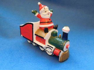 Vintage Rare Christmas Santa Train Candy Container Holt Howard Japan