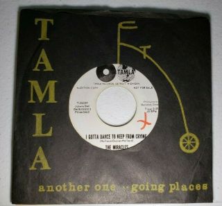 Northern Soul The Miracles - " I Gotta Dance To Keep From Crying " - Promo Rare