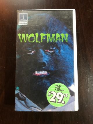 Wolfman Vhs - Rare Horror Cult Thorn Emi