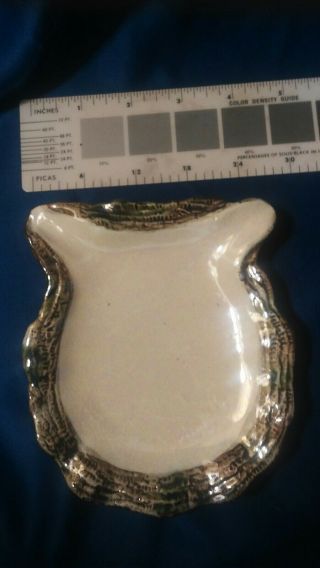 Antique Porcelain Luster Oyster Plates 2 Sm Servers possibly UPW Excel Cond 3