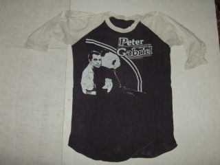 Peter Gabriel 1979 (tour Shirt) Vintage T - Shirt Very Rare