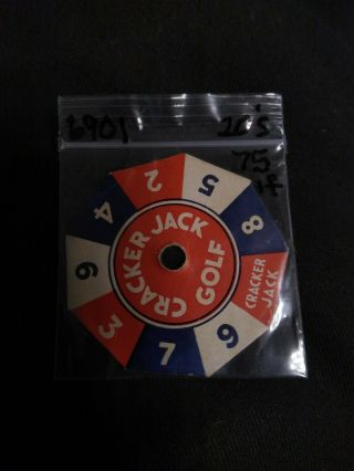 Rare Cracker Jack Paper Golf Top Spinner