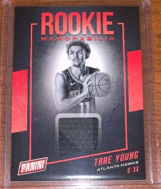 2019 Trae Young Panini National Convention Memorabilia Jersey Rc Card Ty Rare