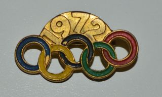 Munchen Munich Olympics 1972 Logo Germany 72 Pin Badge Rare
