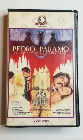 Pedro Paramo Vhs Mexi Horror Eagle Video Rare Oop