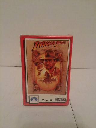 Indiana Jones And The Last Crusade On Video 8 - Rare 8mm Format