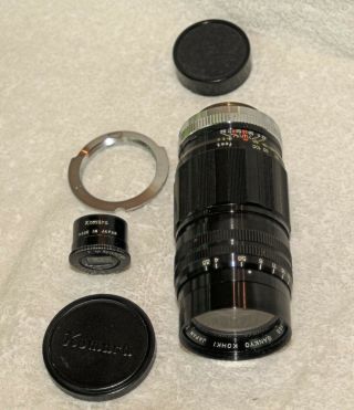 RARE Komura 135mm Lens in L39 Mount With Leica M Adapter & Viewfinder 2