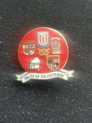 Stoke City Fc Rare Football Enamel Pin Badge