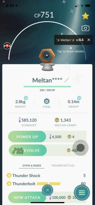 Pokemon Go Rare Trade Shiny Meltan