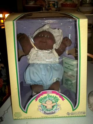 Vintage1985 Cabbage Patch Kids Preemie Baby Doll Black African American