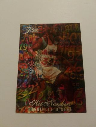 1995 - 96 Flair Insert Rare Hot Numbers Shaquille O 