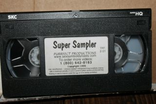 Vintage 1999 Sampler Purrfect Productions Sexy Symbol Dynasty VHS XXX Rare 2