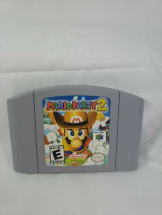 Mario Party 2 Nintendo 64 N64 Authentic Oem Rare Video Game Cart Retro