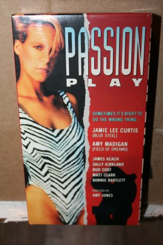 Vintage 1990 Passion Play Simitar Vhs Jamie Lee Curtis Amy Madigan Erotic Rare