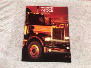 Rare Kenworth Truck W900b Dealer Sales Brochure 14 Page