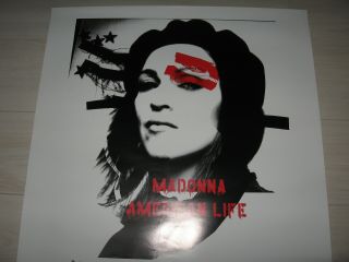 MADONNA American Life PROMO Poster Japan Mega Rare Warner 2