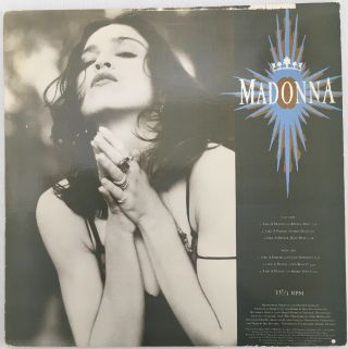 Madonna Like A Prayer Rare U.  S.  Promo 6 Track 12 " Sire 1989 Pro 3472