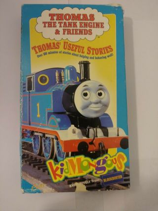 Rare Thomas & Friends The Tank Engine Vhs Useful Stories Blockbuster