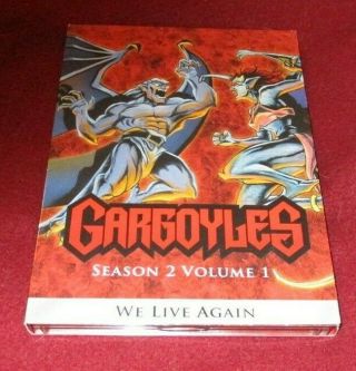 Gargoyles: Season 2 - Volume 1 Rare Oop Dvd Box Set Missing Disc 2