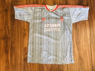 Liverpool Fc Away Shirt Jersey 1987 - 88 Adidas Mens Large Crown Paints Rare