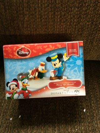 Disney Department 56 Hurry Up Donald Rare And Retired