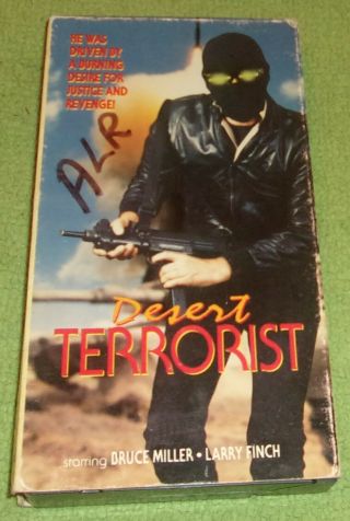 Desert Terrorist Vhs Action 1991 Bruce Miller Rare Hqv Video