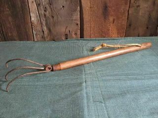 Vintage Garden Cultivator Wood Handle Tool Rustic Country Farmhouse 21 
