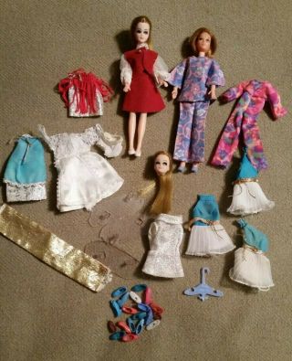 Vintage Topper Dawn Doll - Clothes - Shoes - Mattel Rock Flower Doll - Accessories - Vgc