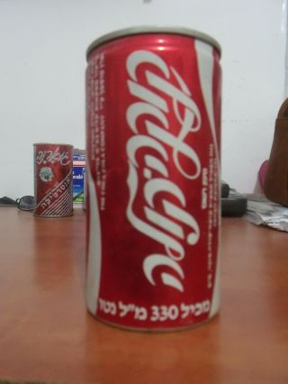 Very Rare Coca Cola Can From Miami Usa Export To Israel Hebrew 70 