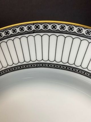 VTG RARE Wedgwood Colonnade Black Dinner Plates England 10.  5 