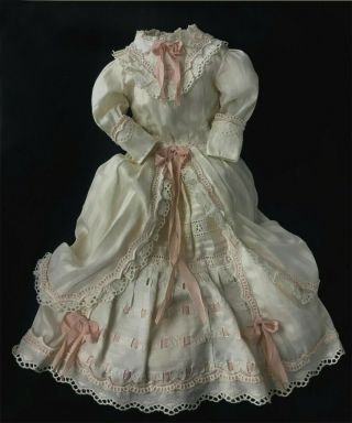 Long French Fashion Doll Dress Antique Style For 60cm 24in Antique Doll