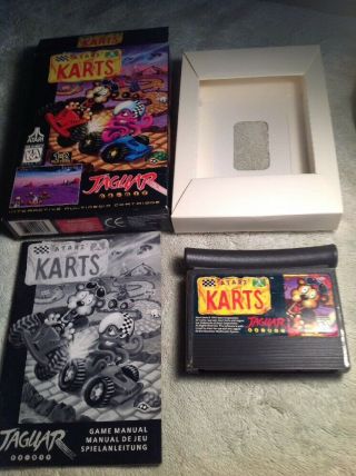Atari Karts Complete Atari Jaguar Game Vintage Boxed Rare
