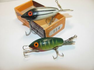 2 Vintage Bomber Lures And Box