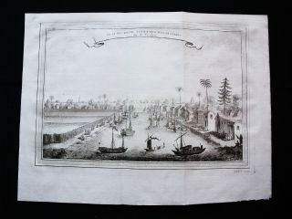 1754 Bellin: China,  Asia,  Rare View Of The Entrance Of Beijing,  Peking,  Pechino