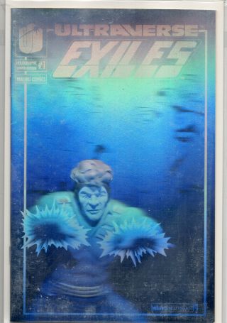 Exiles 1 Rare Malibu Comics Ultraverse Hologram Cover 1993