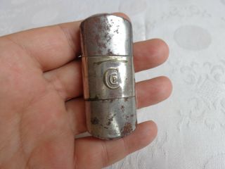Vtg Old Rare Wwii Ww2 Ccp German Wehrmacht Trench Cigarette Petrol Lighter