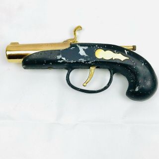 Rare Vintage 1940 ' s - 50 ' s Pistol Gun Flintlock Lighter Made in Occupied Japan 2