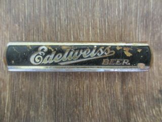 Edelweiss Beer Bottle Opener,  Slider Style,  Schoenhofen Brg,  Chicago,  Il Rare