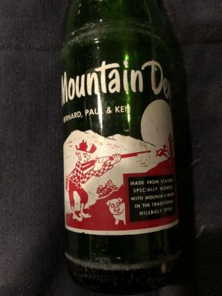 Vintage Mountain Dew Hillbilly Bottle Rare