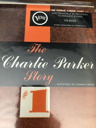 Rare Jazz The Charlie Parker Story 1 Verve LP Record Rare 2
