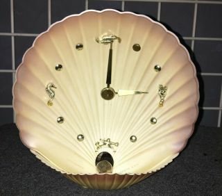 Rare Master Crafters 128 Shell Clock With Nightlight (electric,  Not)