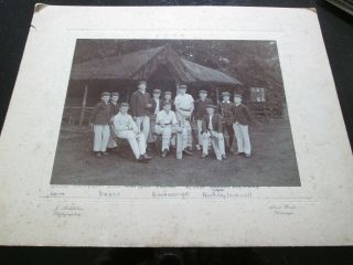 A Rare 1908 Photograph,  Boarding School Team,  One Of The Guinniss Family Captain