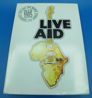 Live Aid Concert 1985 4 Dvd Box Set Queen David Bowie George Michael Rare & Oop