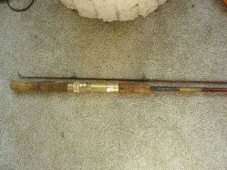 Vtg Rare Abercrombie & Fitch Monogram Fishing Pole Rod 6 1/2 " 2 Piece