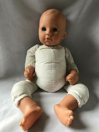 1998 Vintage Max Zapf Lifelike Baby Doll Newborn Sleep Eyes Germany 19 "