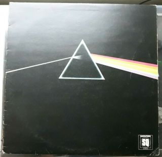Pink Floyd 1973 Rare Pressing - Dark Side Of The Moon Lp Vinyl On Harvest Emi