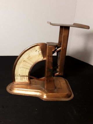 Vintage Brass Ideal Postal Scale Antique Stamp Collecting Prop
