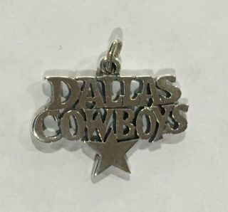 Rare Rare James Avery Dallas Cowboy Star Charm Sterling Silver