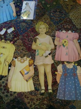 1930s Vintage Paper Dolls -,  Shirley Temple.  Hard To Find 34 Inch