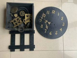 Antique Art And Crafts Wall Clock For Restoration 2